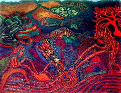 A Game of Cards in a Ploughed Field