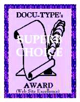 Docu-Type Superb Choice Award
