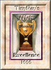 Tiny Ray's Award of Web Excellence